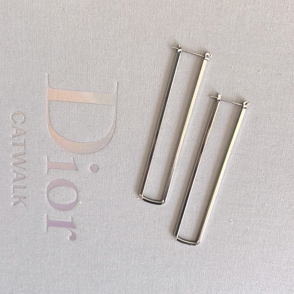 3” Drop Fashion Earrings - Silver - Picture 1 of 4